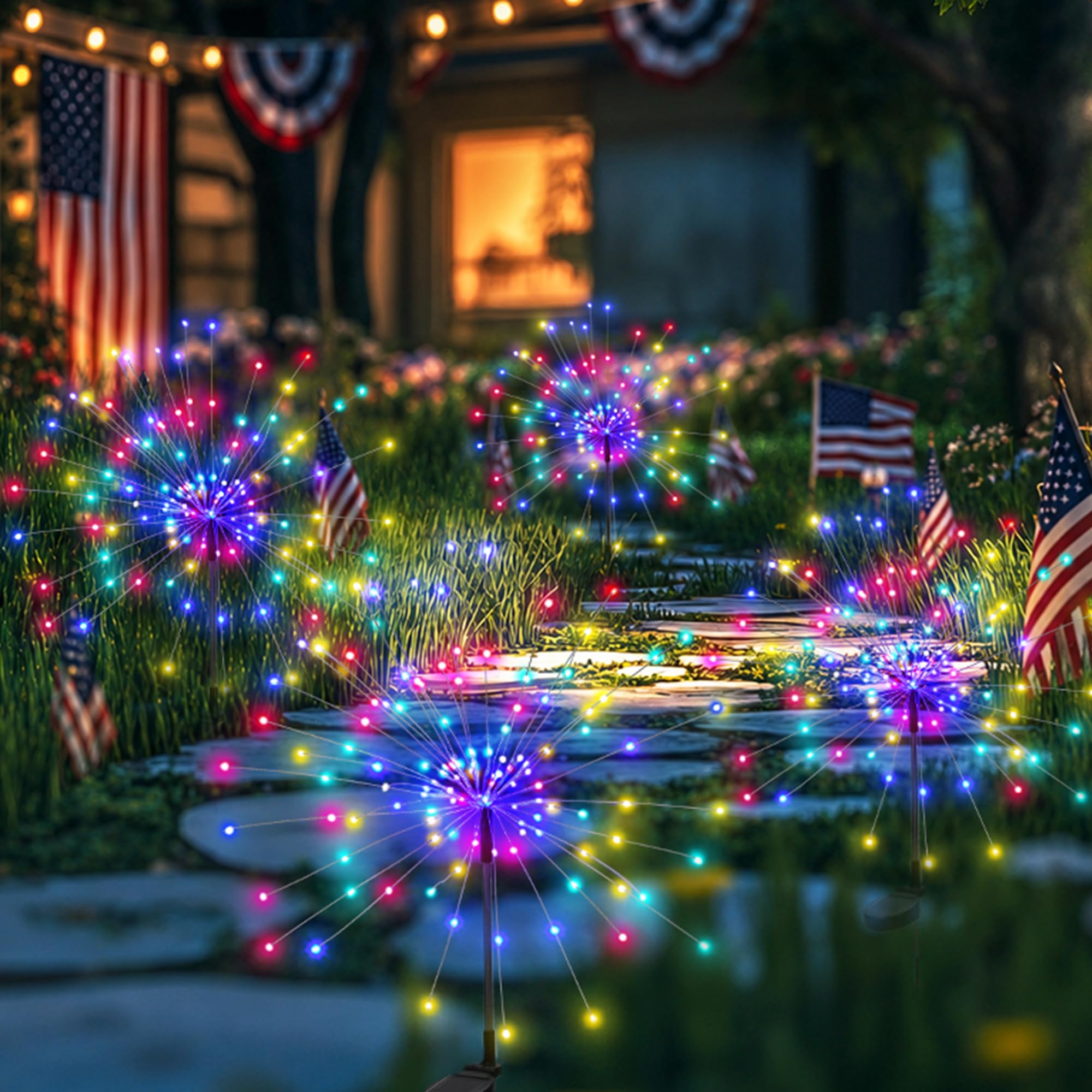 Amazon.com : PEVOROS Garden Decor Solar Lights Outdoor,120LED